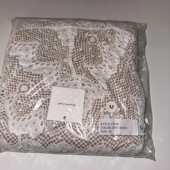 NIGHTCAP Free People “Monaco” white lace beach bridal maxi dress gown XS S M L - Picture 8 of 10